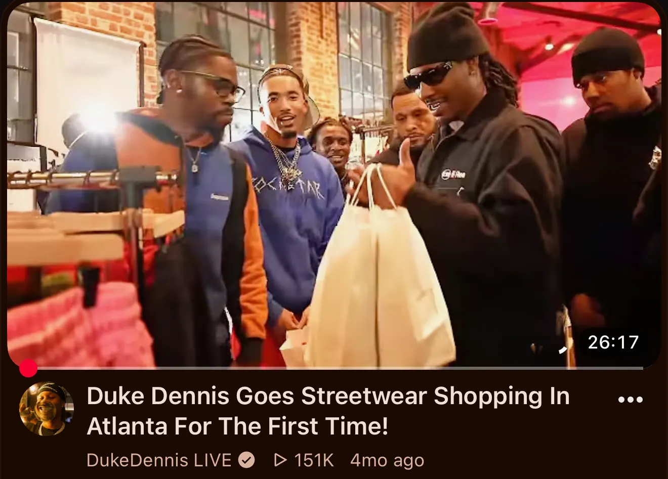 Duke Dennis Goes Streetwear Shopping In Atlanta · DukeDennis LIVE · 151K views
